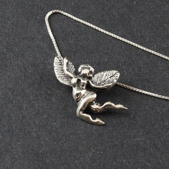 Garten Fee Wohlstand Sterling Silber Halskette von echoandwild