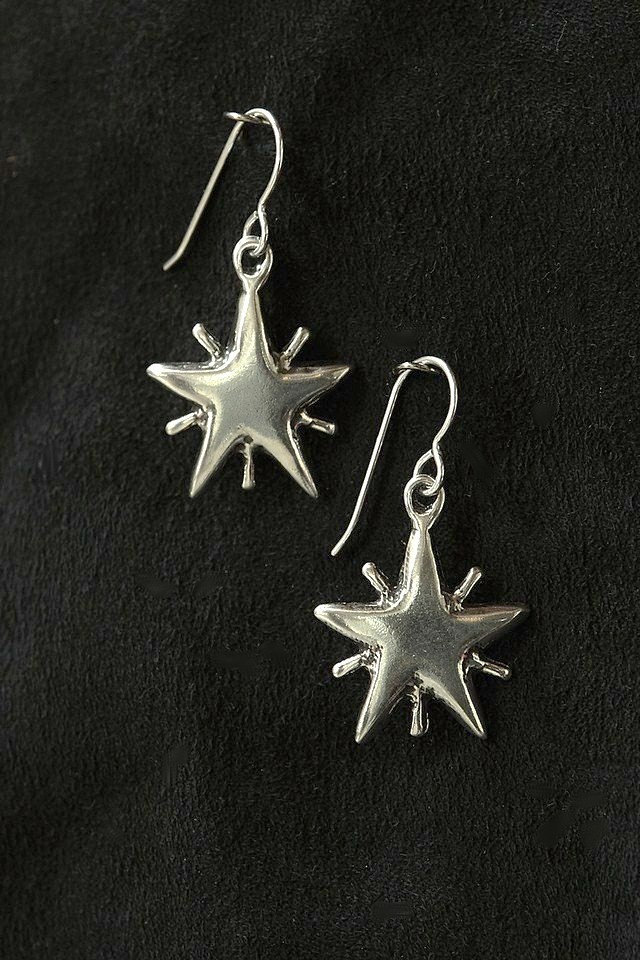 Stern Ohrringe Sterling Silber von echoandwild