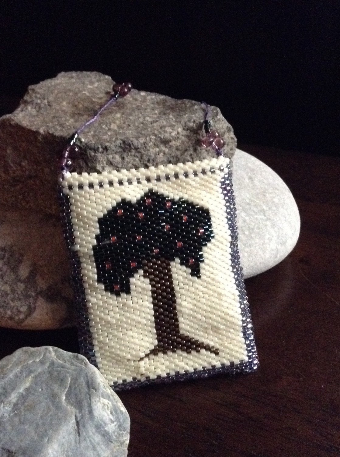 Druide Baum-Pouch Beaded Halskette Druide Baum-Pouch Beaded Halskette von echoinggreen