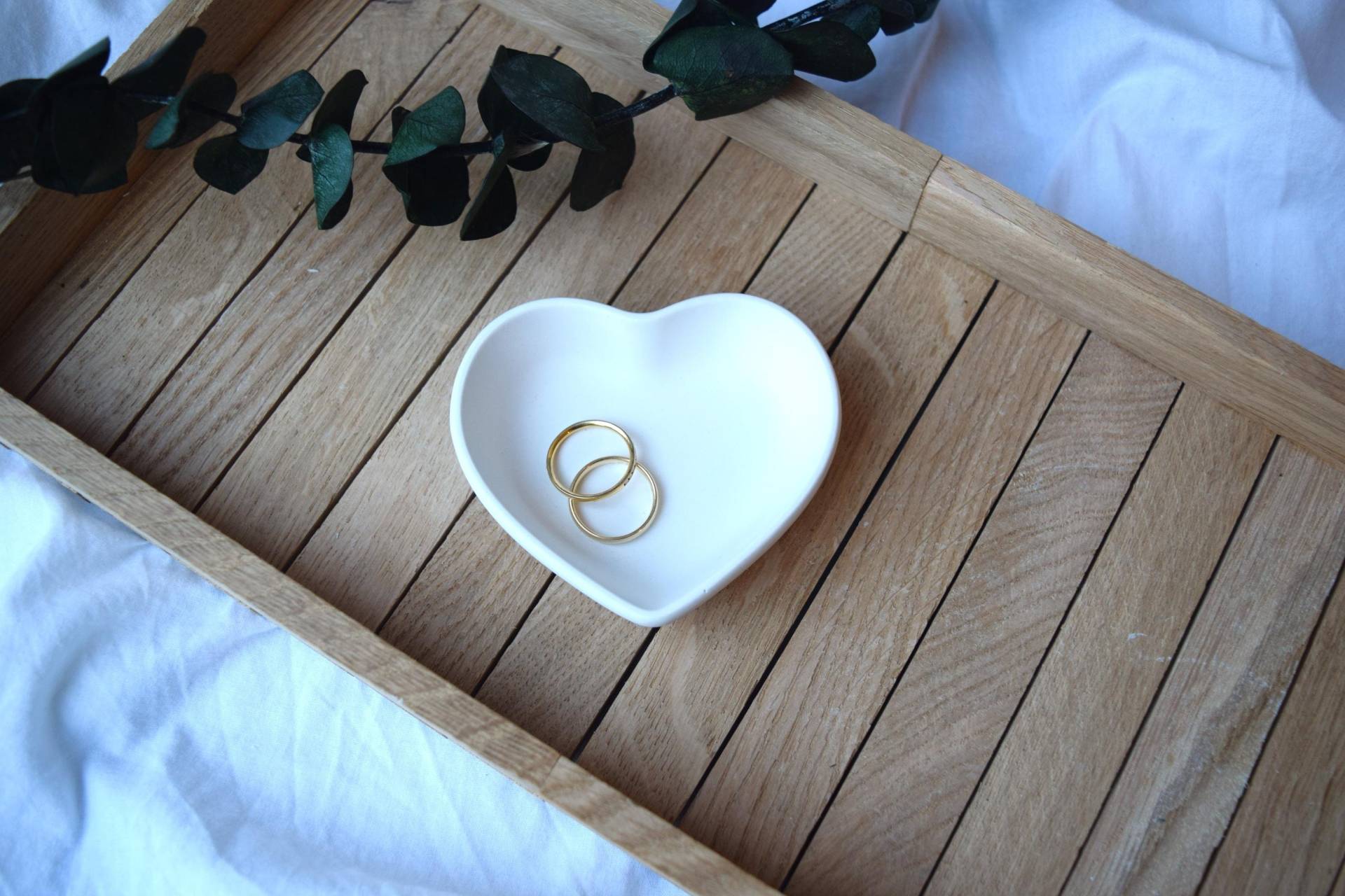 Kleine Schale in Herzform/Schmuckschale Klein Ringaufbewahrung Verlobungsgeschenk Ringschale Hochzeit Muttertagsgeschenk von echteinfach