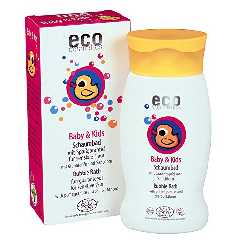 eco cosmetics ECO Baby & Kids Schampoo und Duschgel 2 in 1, Naturkosmetik schonendes Bio Duschgel und Bio-Schampoo, reinigt und pflegt die Kopfhaut von Kindern und Babys,1 x 200ml von Eco Cosmetics