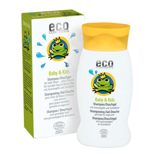 eco cosmetics ECO Baby & Kids Shampoo & Duschgel mit Granatapfel und Sanddorn von eco cosmetics