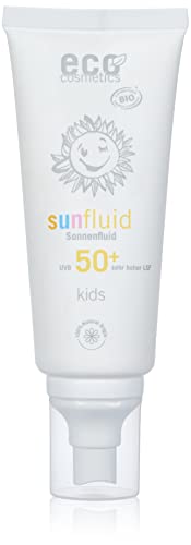 eco cosmetics Kids Sunspray LSF50+, wasserfest, vegan, ohne Mikroplastik, Naturkosmetik für Gesicht und Körper, 1 x 100 ml von Eco Cosmetics
