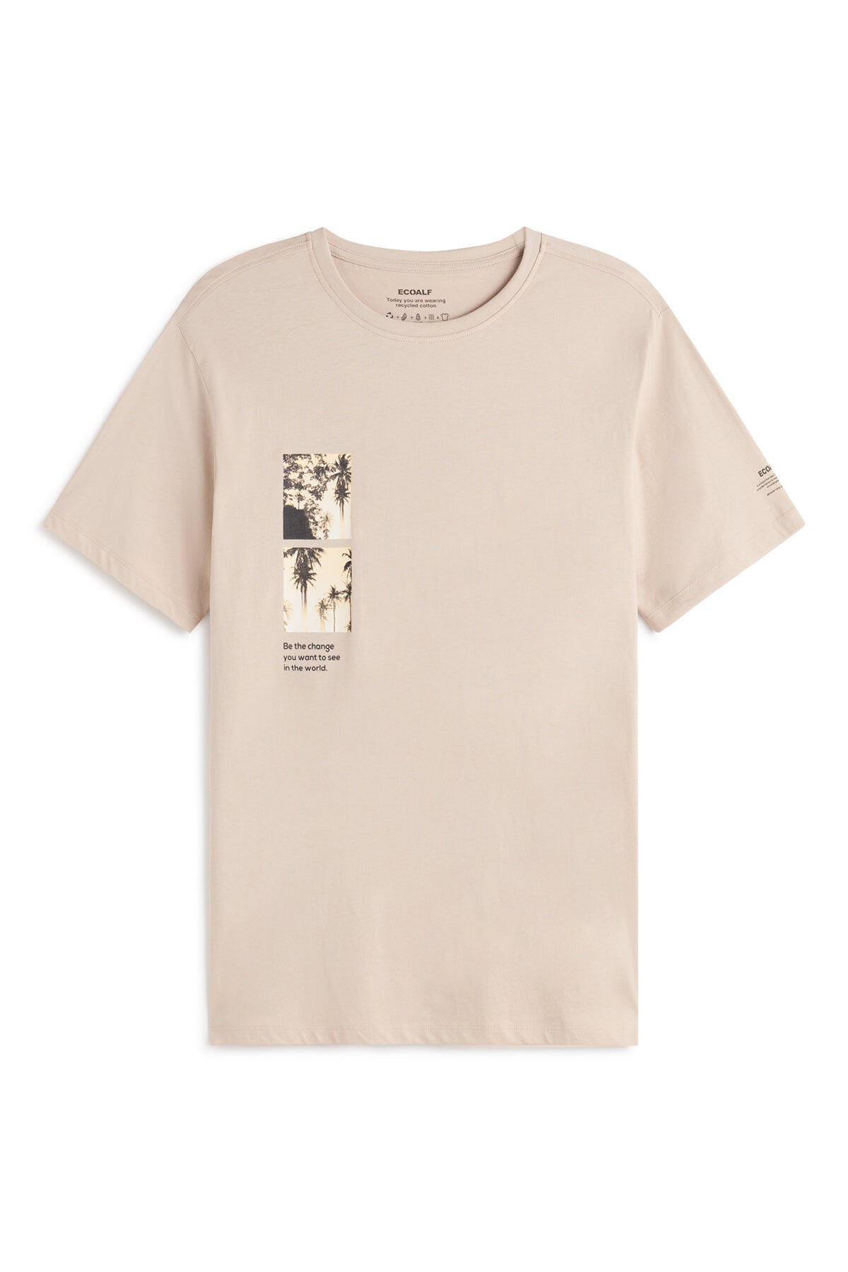 ecoalf - T-shirt - Palmi grün/braun/beige - Gr. - L von ecoalf