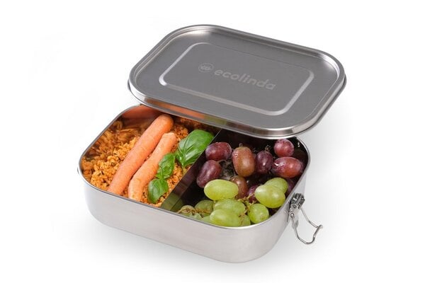 ecolinda Lunchbox aus Edelstahl BENTOKID 1400ml inkl. Zubehör (auslaufsicher) von ecolinda