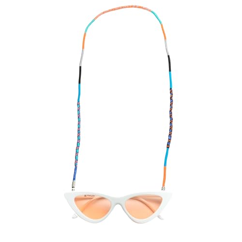 ecrou Stilvolles Brillenband - Perfekte Brillenkette und Halterung für Damen und Herren Brillenband mit Rutsch-Stopp-Funktion In verschiedenen Farben Brillenschnur inklusive - Blau von ecrou
