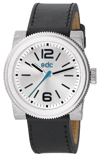 EDC EE100781002 Herren-Armbanduhr Quarz Analog Leder Schwarz von edc by ESPRIT