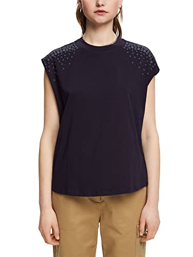 ESPRIT Damen 033CC1K305 T-Shirt, 400/NAVY, M von ESPRIT