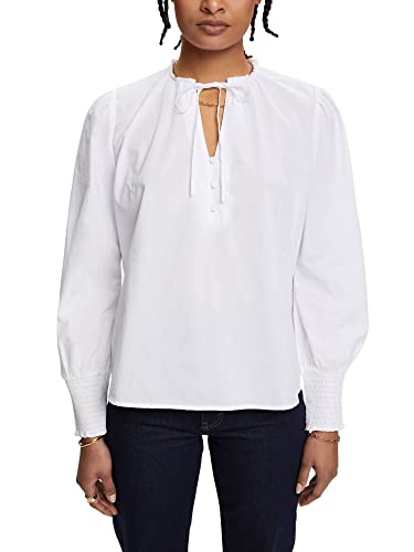 ESPRIT Damen 023CC1F303 Bluse, 100/WHITE, M ESPRIT Damen 023CC1F303 Bluse, 100/WHITE, M von ESPRIT