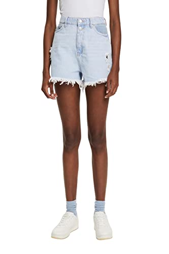 ESPRIT Damen 042CC1C304 Jeans-Shorts, 903/BLUE Light WASH, 34 von ESPRIT