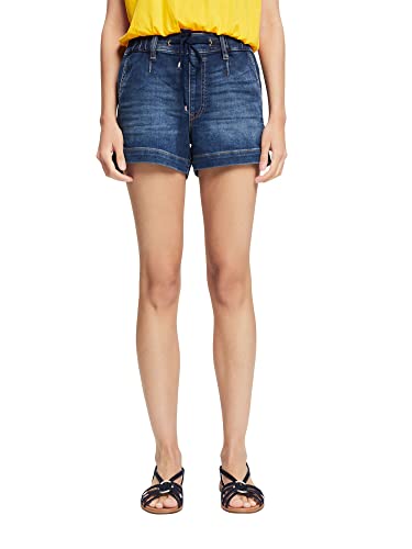 ESPRIT Damen 042CC1C316 Jeans-Shorts, 901/BLUE Dark WASH, 32 von ESPRIT