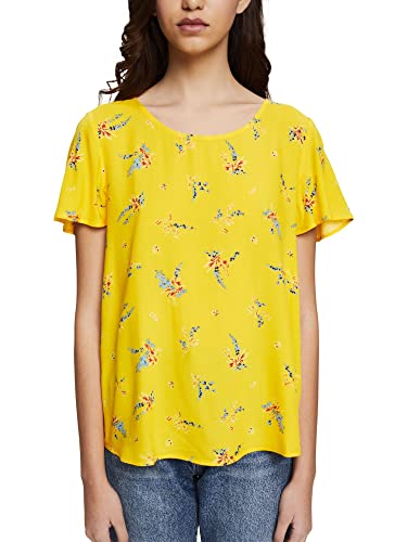 ESPRIT Damen 042CC1F302 Bluse, 733/SUNFLOWER Yellow 4, XS von ESPRIT