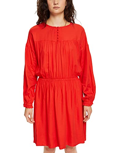 ESPRIT Damen 082CC1E312 Kleid, 635/ORANGE RED, L von ESPRIT