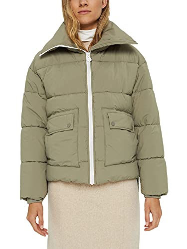 ESPRIT Damen 091CC1G312 Jacke, 345/LIGHT Khaki, L von ESPRIT