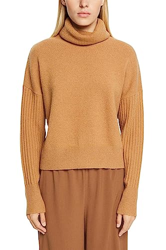 ESPRIT Damen 092CC1I301 Pullover, 260/LIGHT Taupe, L von ESPRIT