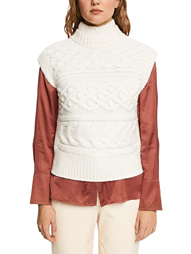 ESPRIT Damen 102CC1I319 Pullover, 110/OFF White, S von ESPRIT