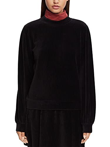 ESPRIT Damen 102CC1J302 Sweatshirt, 001/BLACK, XL von ESPRIT