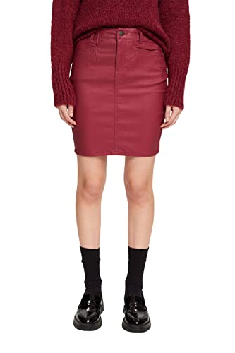 ESPRIT Damen 112CC1D311 Rock, 615/CHERRY RED, 40 von ESPRIT