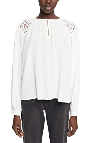ESPRIT Damen 112CC1F304 Bluse, 110/OFF White, M von ESPRIT