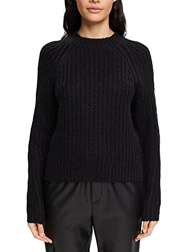 ESPRIT Damen 112CC1I308 Pullover, 001/BLACK, M von ESPRIT