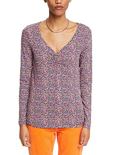 ESPRIT Damen 112CC1K302 T-Shirt, 004/BLACK 4, XS von ESPRIT