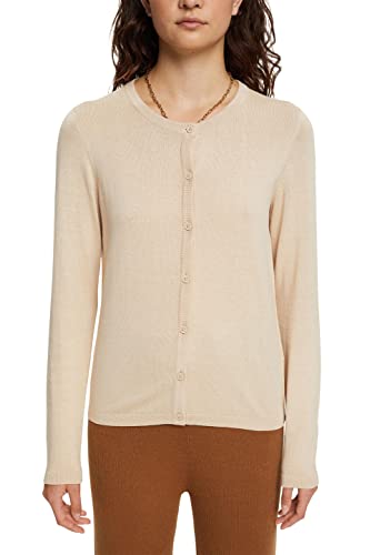 ESPRIT Damen 990CC1I311 Strickjacke, 270/BEIGE, XS ESPRIT Damen 990CC1I311 Strickjacke, 270/BEIGE, XS von ESPRIT