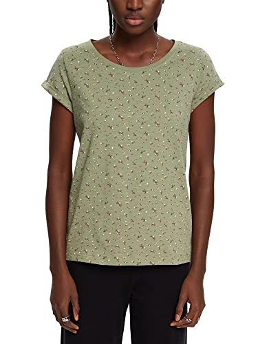 Esprit Damen 993CC1K304 T-Shirt, 348/LIGHT Khaki 4, XXS von ESPRIT