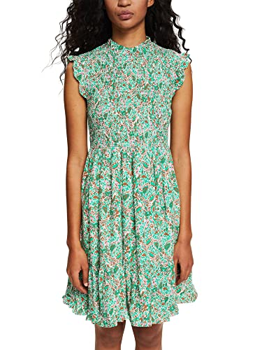 ESPRIT Damen 052CC1E320 Kleid, 238/CARAMEL 4, S von ESPRIT