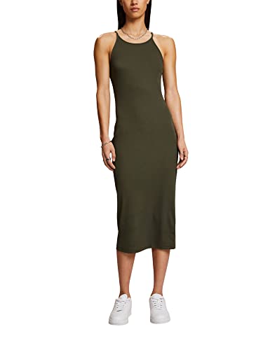 ESPRIT Damen 063CC1E302 Kleid, 355/DARK Khaki, M von ESPRIT