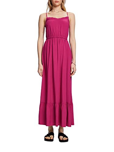 ESPRIT Damen 053CC1E310 Kleid, 650/DARK PINK, L von ESPRIT