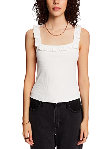 ESPRIT Damen 053CC1K303 T-Shirt, 110/OFF White, XXL ESPRIT Damen 053CC1K303 T-Shirt, 110/OFF White, XXL von ESPRIT