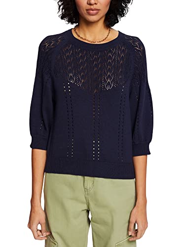 ESPRIT Damen 033CC1I309 Pullover, 400/NAVY, M von ESPRIT