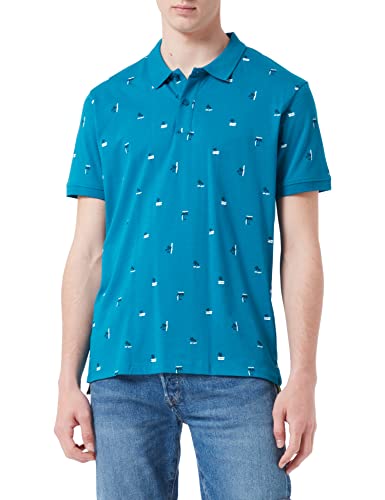 ESPRIT Herren 052CC2K307 Polohemd, 458/TEAL Blue 4, L von ESPRIT