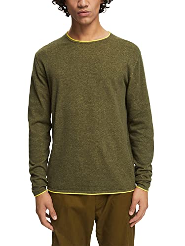 ESPRIT Herren 072CC2I303 Pullover, 356/DARK Khaki 2, XS von ESPRIT