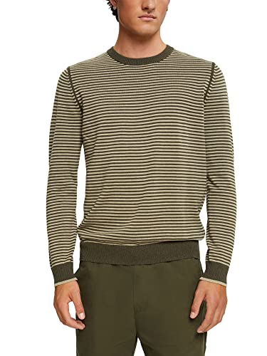 ESPRIT Herren 072CC2I306 Pullover, 356/DARK Khaki 2, M von ESPRIT