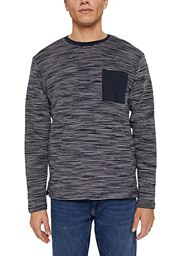 edc by ESPRIT Herren Sweatshirt 101cc2j305, Navy, S von ESPRIT