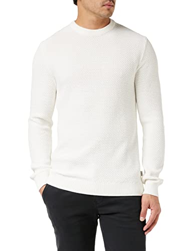 edc by ESPRIT Herren Pullover 990cc2i301, Weiß (110/Off White), XXL von ESPRIT