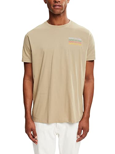 ESPRIT Herren 992CC2K302 T-Shirt, 265/PALE Khaki, XS von ESPRIT