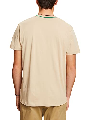 ESPRIT Herren 043CC2K307 T-Shirt, 285/SAND, S von ESPRIT