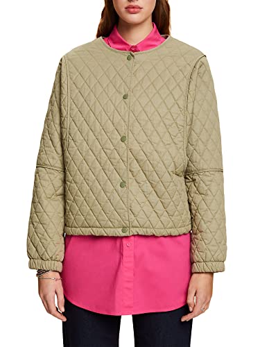 ESPRIT Damen 033CC1G303 Jacke, 350/KHAKI Green, M von ESPRIT