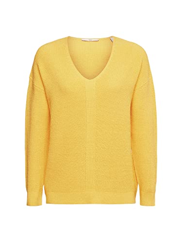ESPRIT Damen 992CC1I304 Pullover, 750/YELLOW, XS von ESPRIT