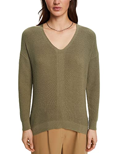 ESPRIT Damen 992CC1I315 Pullover, 345/LIGHT Khaki, M ESPRIT Damen 992CC1I315 Pullover, 345/LIGHT Khaki, M von ESPRIT