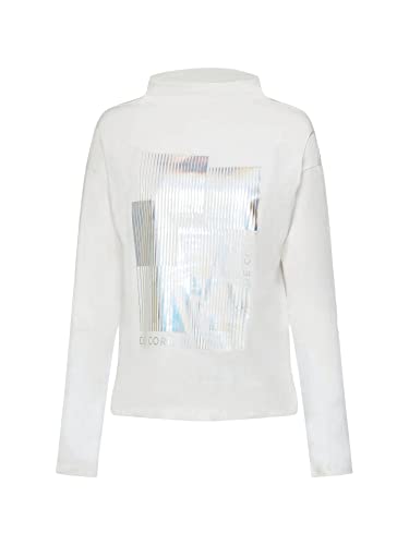 ESPRIT Damen 122CC1K321 T-Shirt, 110/OFF White, XS von ESPRIT