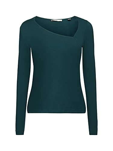 ESPRIT Damen 122CC1K309 T-Shirt, 376/DARK Teal Green 2, XS von ESPRIT