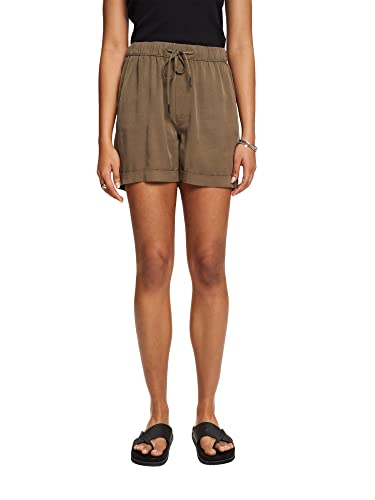 ESPRIT Damen 993CC1C303 Shorts, 350/KHAKI Green, 34 von ESPRIT