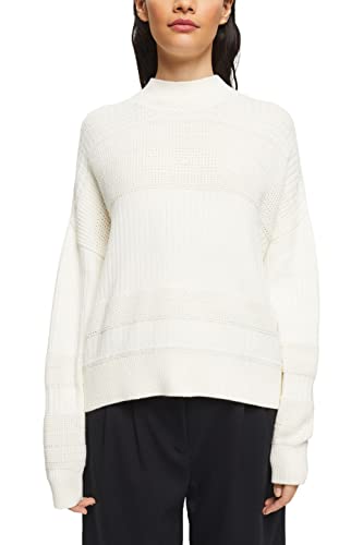 ESPRIT Damen 013CC1I301 Pullover, 110/OFF White, XXL von ESPRIT