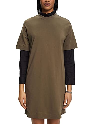 ESPRIT Damen 033CC1E301 Kleid, 350/KHAKI Green, S ESPRIT Damen 033CC1E301 Kleid, 350/KHAKI Green, S von ESPRIT