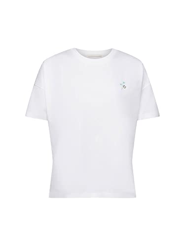 ESPRIT Damen 013CC1K301 T-Shirt, 100/WHITE, S ESPRIT Damen 013CC1K301 T-Shirt, 100/WHITE, S von ESPRIT