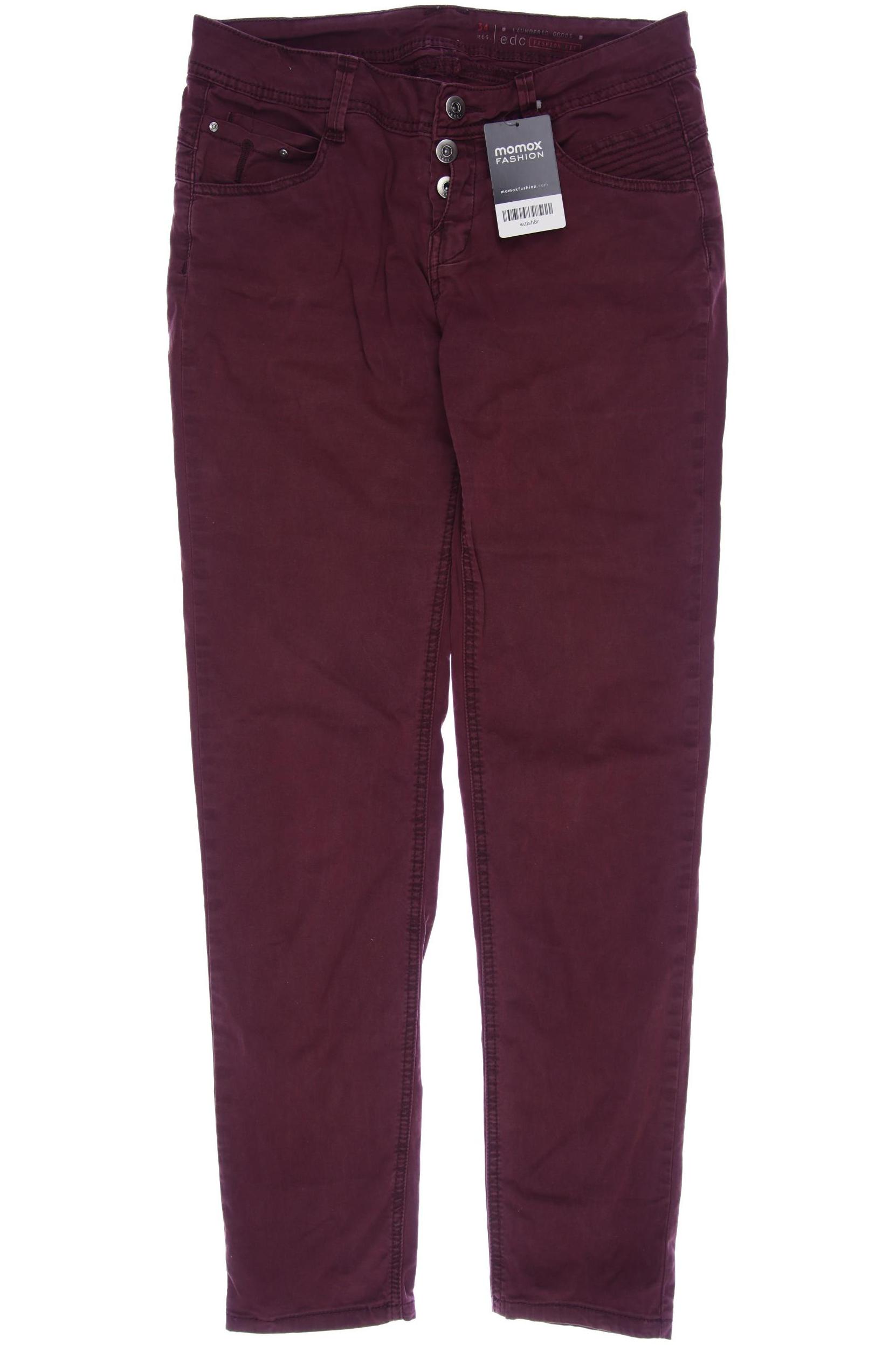 edc by Esprit Damen Stoffhose, bordeaux von edc by esprit