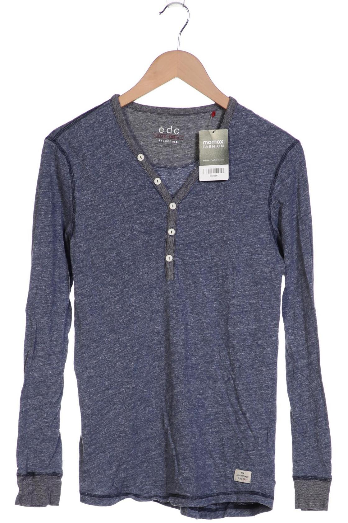 edc by Esprit Herren Langarmshirt, marineblau von edc by esprit